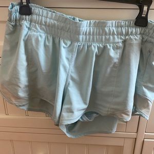 Lululemon Light Blue Hotty Hot 2.5 Inch Low-rise Shorts
